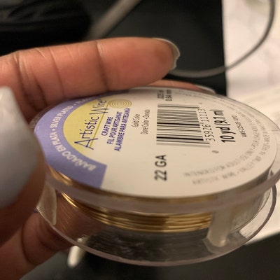 Gold Artistic Wire Tarnish Resistant Silver Plated Wire 10, 12, 14, 16