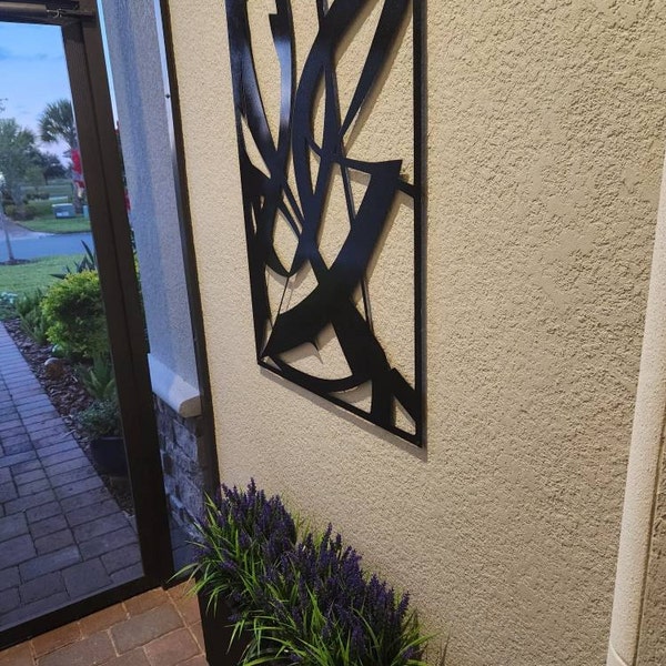 Captivating Metal Wall Art: Abstract Drawing Inspired by Albert Gleizes