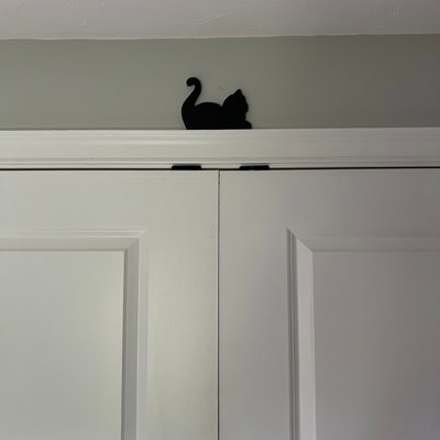 Cat Home Decor Door Frame Black Resting Multiple Colors - Etsy