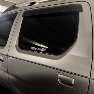 Premium Custom Instagram Username Handle Silver Holographic Vinyl Decal | Car Window Personalized IG Username JDM Drift Sticker Waterproof