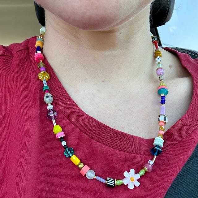 ネックレス・ペンダント Hashtag DDD Colorful bead necklace Colorful Beaded Friendship Necklace, Multicolor Beaded Seed