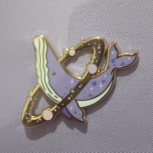 Cosmic Whale Enamel Pin - Etsy