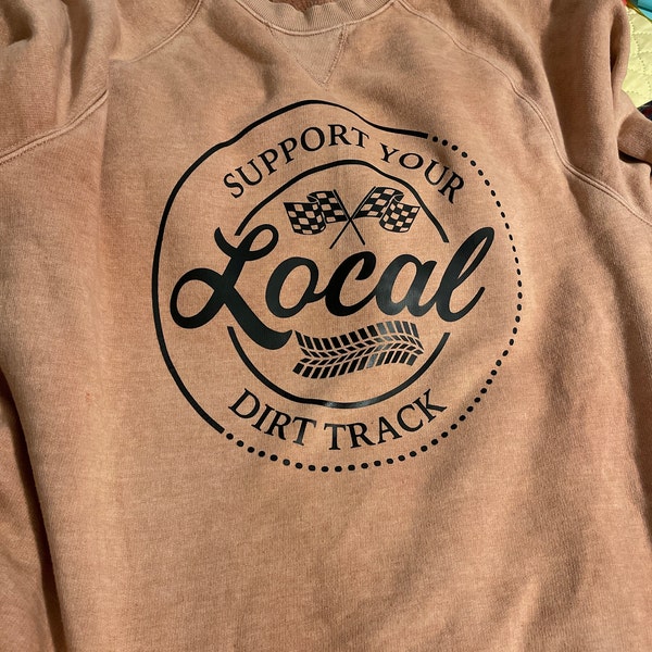 Support Local Dirt Track Racing SVG: Cricut & Silhouette Cut Files - Etsy