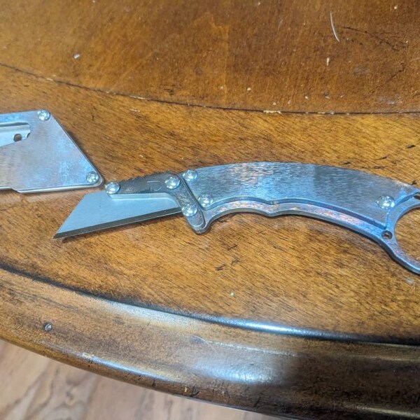 Karambit Utility Knife Fixed Blade Razor Unique Custom Stainless Steel ...
