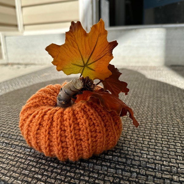 Autumn Pumpkin Duo - Crochet Pattern - Ribbed Pumpkin & Cabled Pumpkin ...