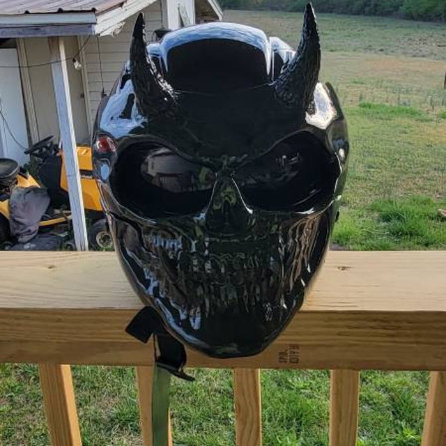 The Poison Skull Motorcycle Helmet Custom DOT and ECE