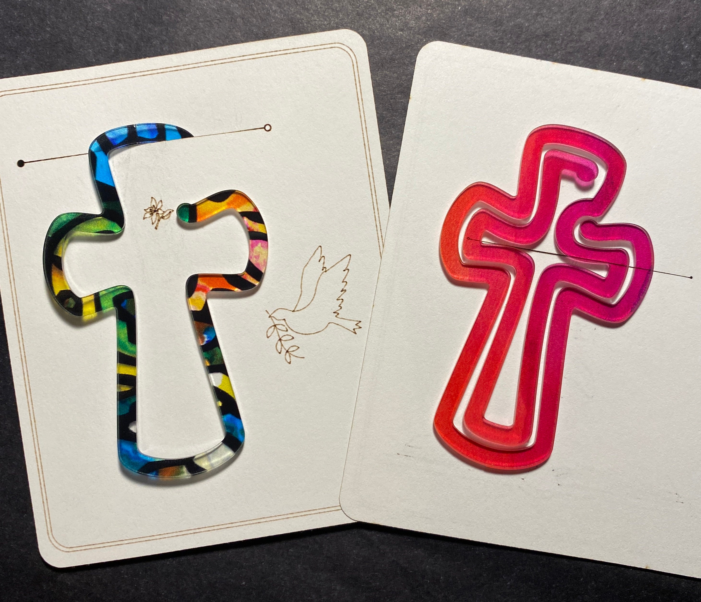Cross shaped bookmark file, Religious bookmark laser file, Easter bookmark svg, He is risen bookmark, Baptism laser file, Save the date file