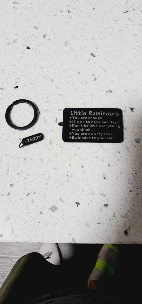Little Reminders Keychain, Mental Health Gift, You are enough, Inspirational Gift for Daughter Son, Reminder Gift For Friend, Self Love Gift