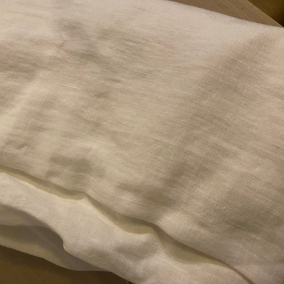 Natural Undyed Linen Fabric, Fabric by the Yard or Meter, Washed ...