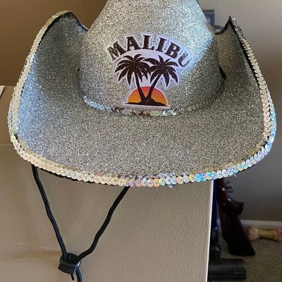 Malibu Glitter Cowboy Hat Fully Custom Tiktok Cowboy Hat Made to Order ...