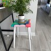 Red White Abstract Funky Colorful Side Resin Coffee Tables,maximalist ...