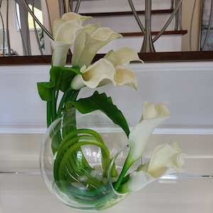 Crosswinds Vase, Calla Lily/lilies Centerpiece - Etsy