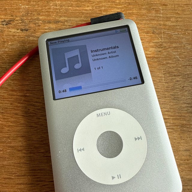 Apple Ipod Classic 7th Gen Silver Upgraded With SDXC Card
