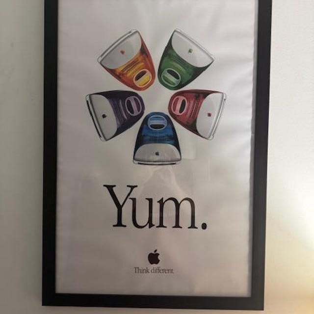 Retro Apple Poster, Apple 