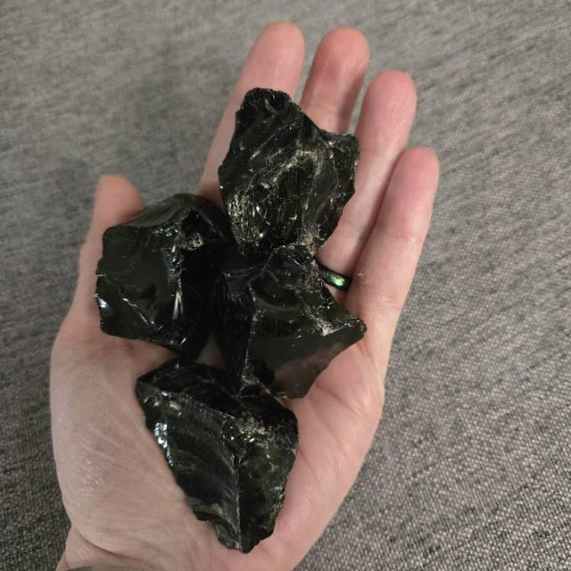黒曜石 - メキシコ産の黒曜石原石 - 黒曜石原石 - メキシコ産の天然