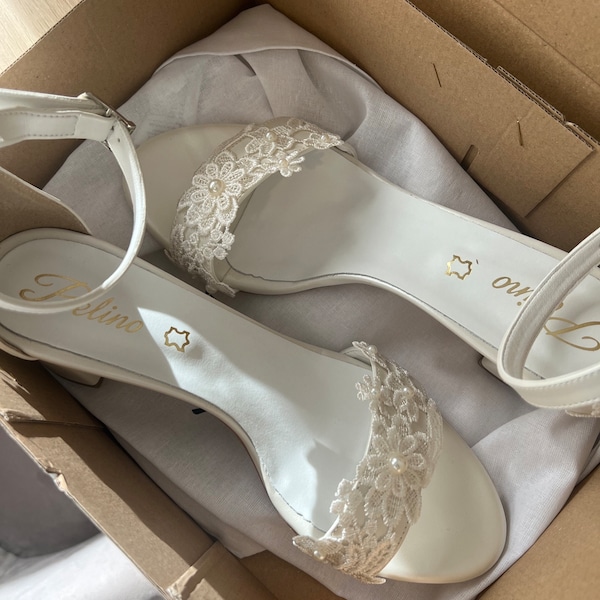 Block Heel Sheer Bridal Shoes White Wedding Shoes Dsw Block Heel