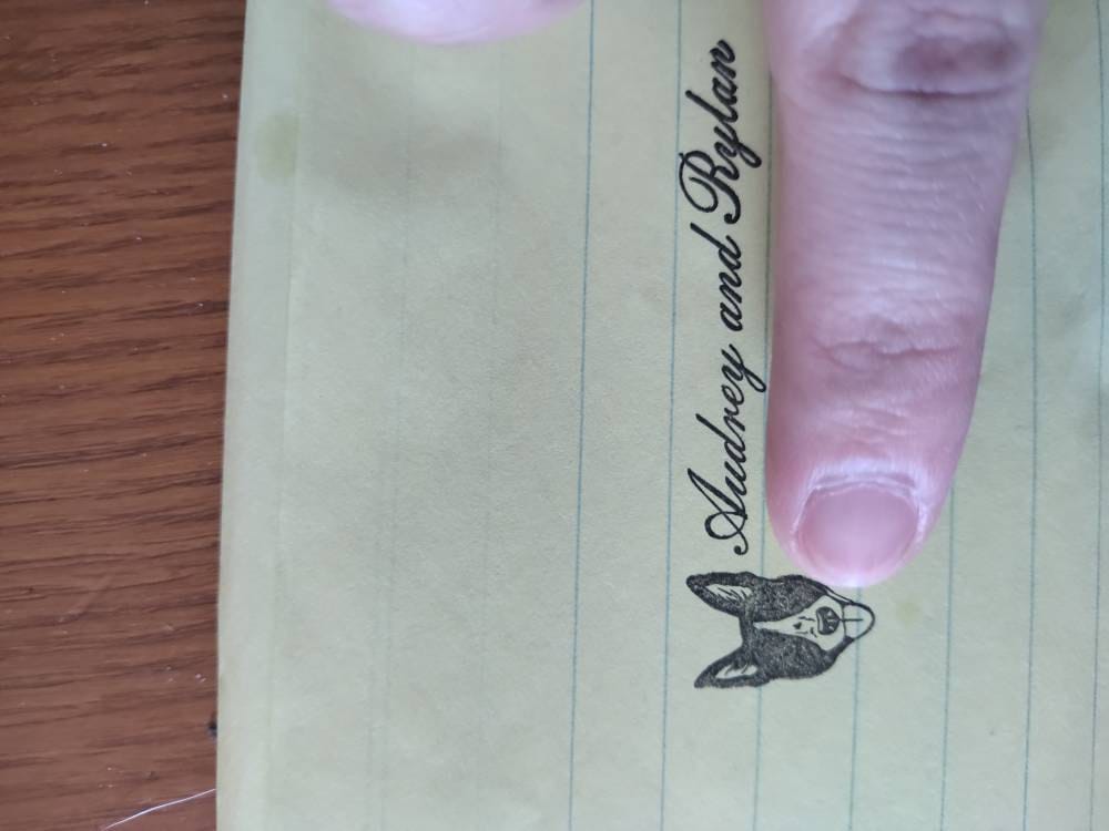 Custom Pet Portrait Address Stamp - Personalized Return Address Stamp for Pet Lovers | Unique Cat & Dog Stamp Gift