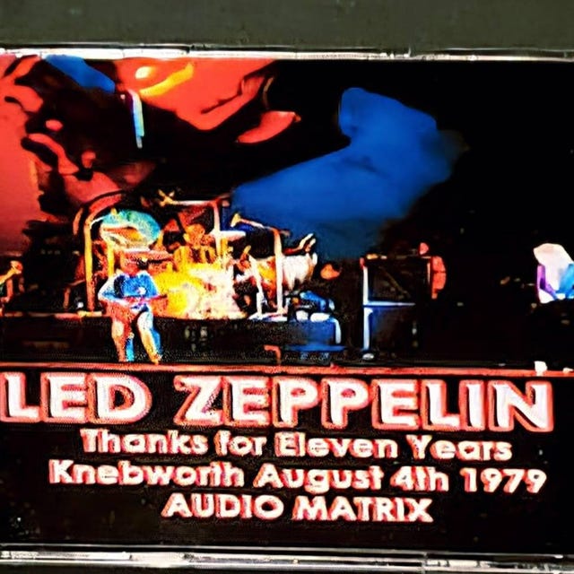 Led Zeppelin 3 CD Set Thanks for 11 Years Knebworth Festival Live