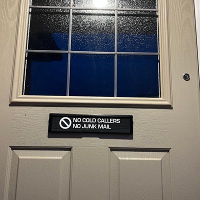Goodvia Cartello "No Cold Callers" Per Porta D'ingresso In - Foto 9