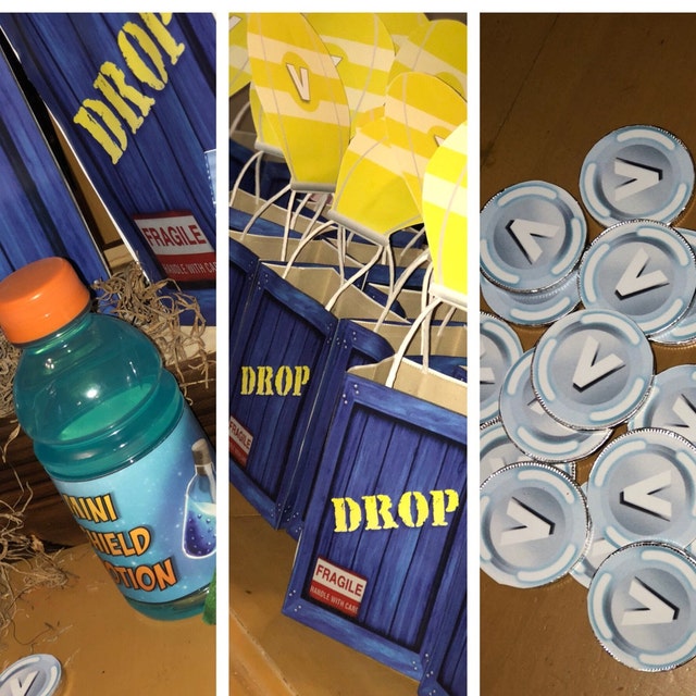 Diy Supply Drop Fortnite Fortnite Birthday Mini Shield Potion Drink Label DIY | Etsy