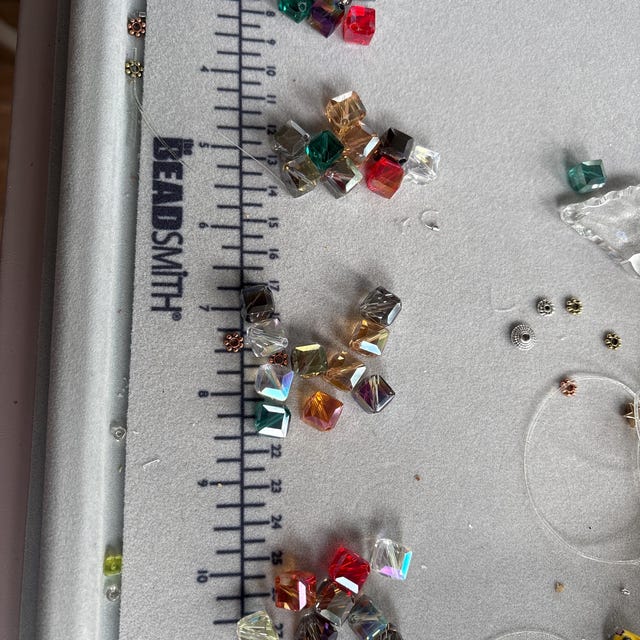 Weebee 100 Perline Distanziali In Cristallo Ceco – Placcato Argento, 6 Mm – Per Creazione Gioielli Fai Da Te