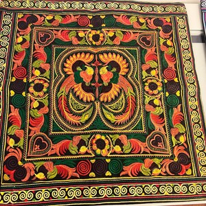 Handmade Yoga Mat Bag Hmong Embroidered Fair Trade in Purple | Etsy