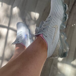 alma aleación sutil Swarovski Mujer Nike VaporMax Flyknit 3 Blanco Aurora Verde y - Etsy España