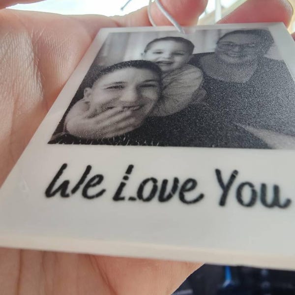 Custom Photo Car Ornament, First Car Photo Ornament, New Driver Gift, Driving Test Pass Gift