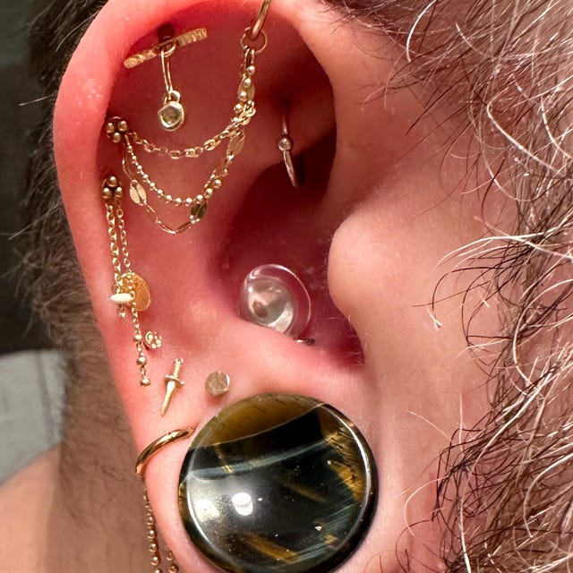 Helix Piercing Plastic Daith Jewelry Ear Piercing Glass Daith