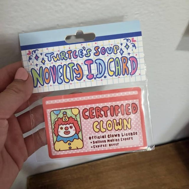 Certified Clown Fake Driver's License: Funny Parody ID Card - Etsy