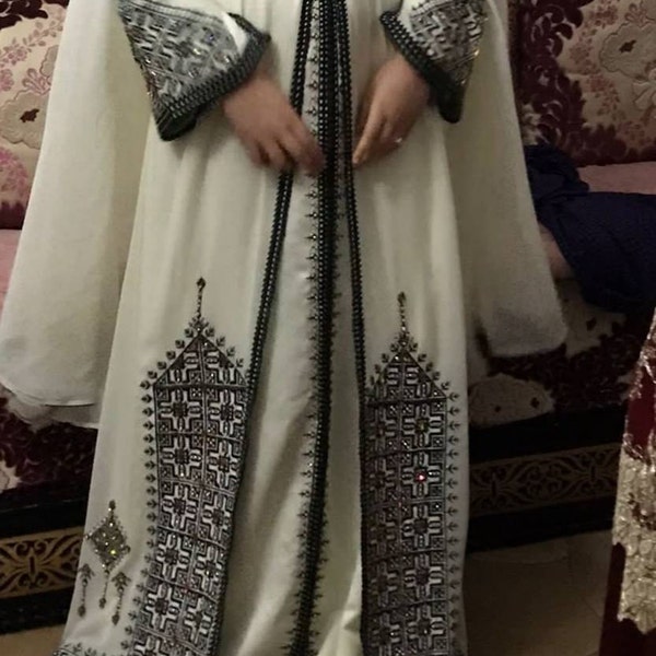 Modest Wedding moroccan Style caftan  Green