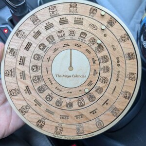 The Maya Calendar Cholq'ij Edition, Wood Sacred Calendar, 260 Day