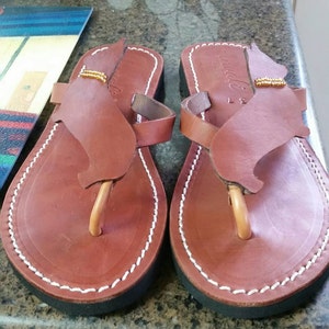 Pembroke Welsh Corgi sandals flip flops shoes handmade leather | Etsy