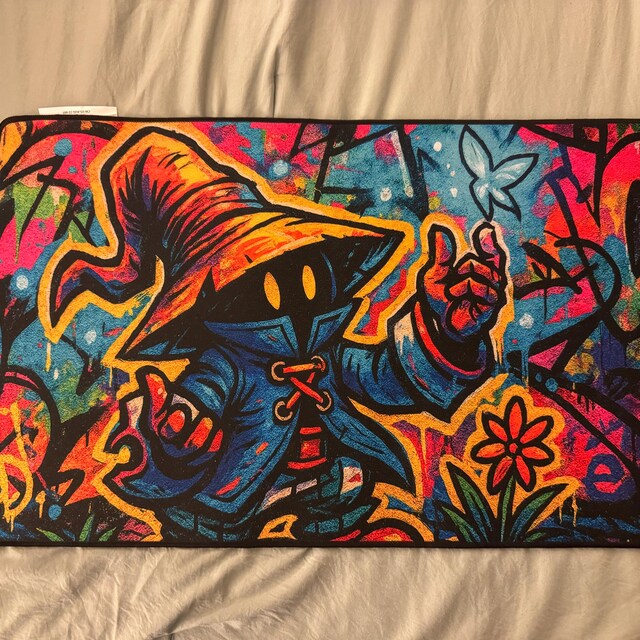 FFIX Vivi Graffiti Style Desk Mat, Playmat for TCG Players and