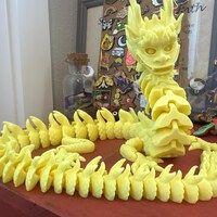 Flexi Print-in-place Imperial Dragon - STL File for 3D Printing - Etsy ...