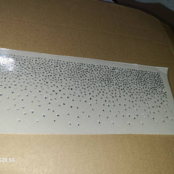 Rhinestone Transfer Bling Hot Fix Iron on Patch Motif Design Transfer ...