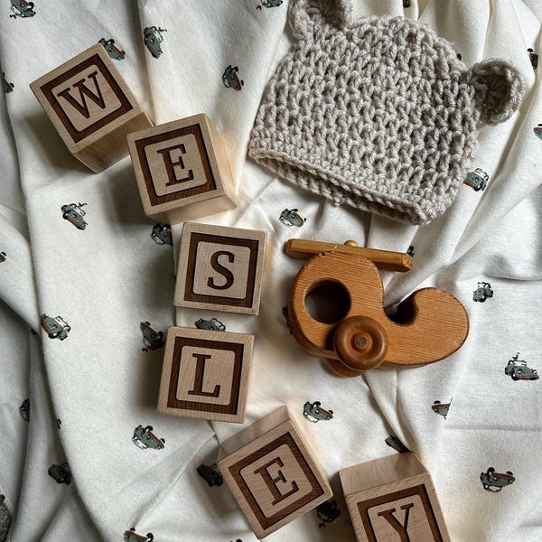 Name Block Letters Personalized Nursery Name Block Letters - Custom Wooden Name Blocks for ...
