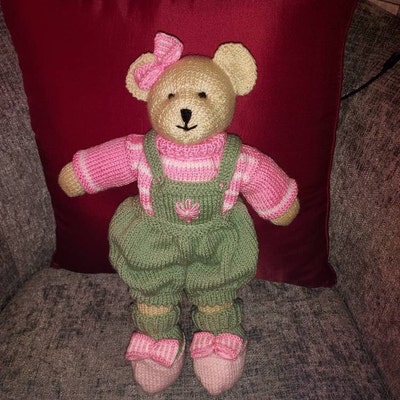 CANDY Bear 15/ Toy Teddy Bear Knitting Pattern/ Back & Forth/ Plus Free ...