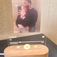 Personalized Song Acrylic Plaque, First Anniversary Gift for Boyfriend ...