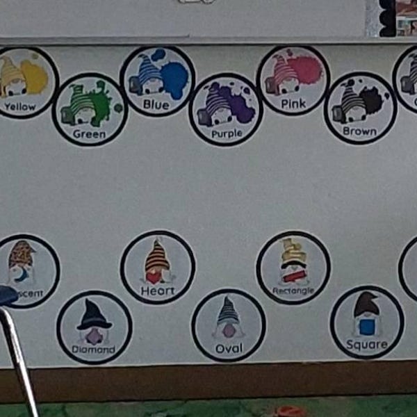 Gnome Classroom Color Posters - Etsy Canada