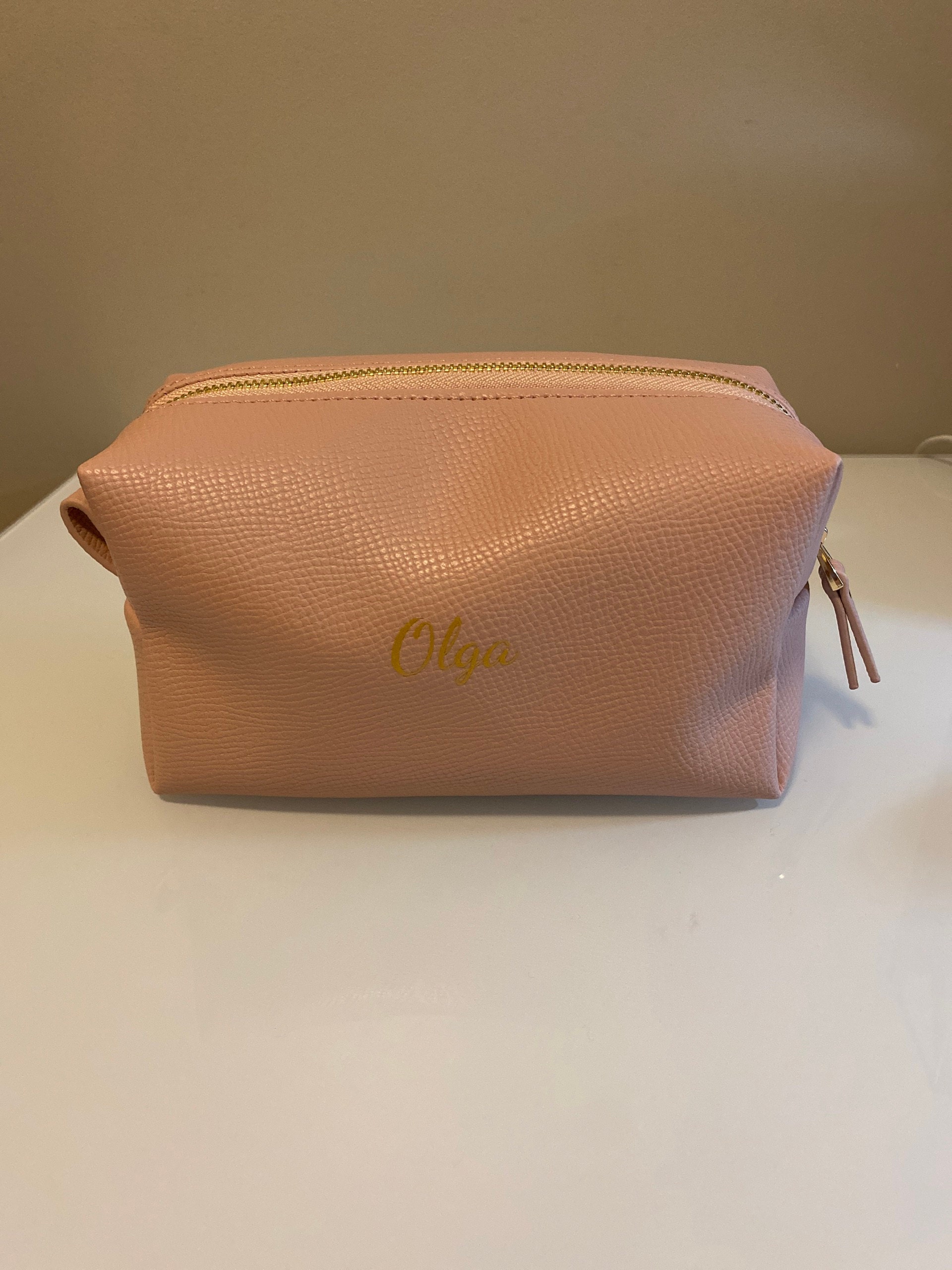 Personalized Bag for Bridesmaid Squad | Clutch Makeup Bag - A Stylish and Customizable Gift for Bachelorette Parties!