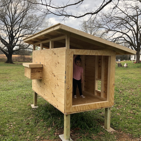 EFFICIENT Chicken Coop Plans | DIY Backyard Hen House | Large 20 Bird ...