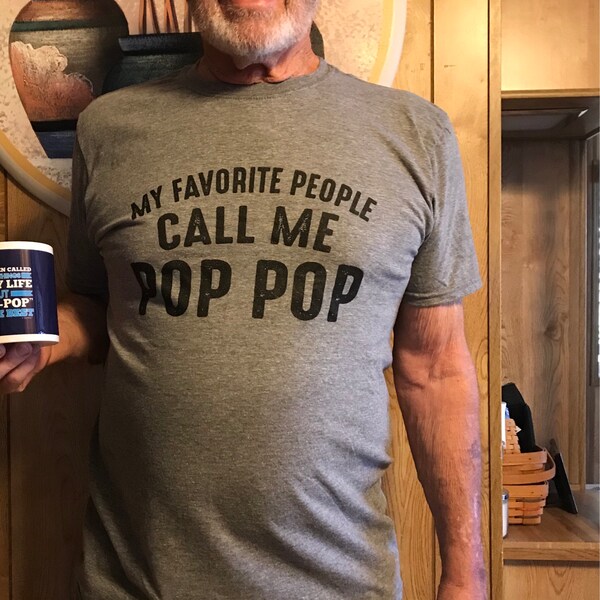 My Favorite People Call Me Pop Pop Grandpa Classic Round Sticker | Zazzle