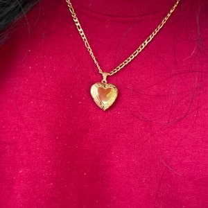 18k Gold Stainless Steel Heart Locket Necklace Vintage Locket ...