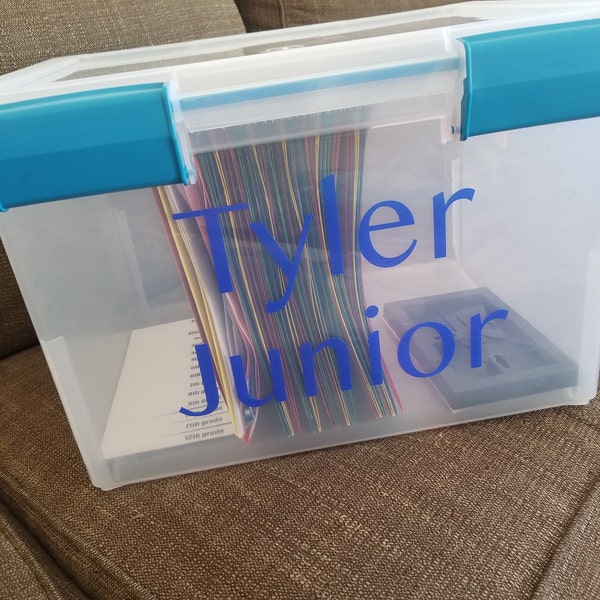 DIY Memory Box Kit - School File Keepsake Organizing Bin - Etsy