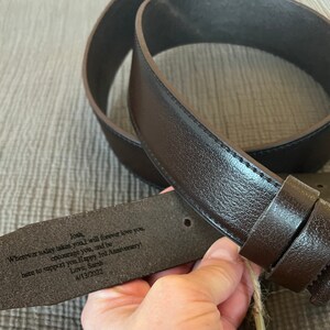 Custom Handmade Belt Anniversary Gift Engraved Leather - Etsy