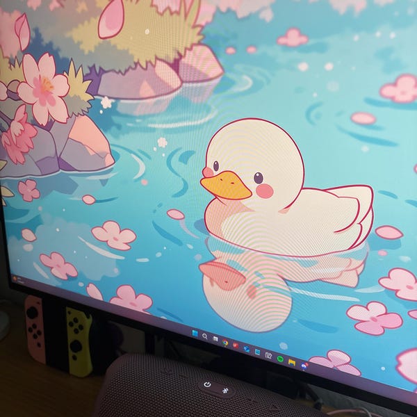 Window Duck Folder Flower Ducks Sakura Desktop Set Wallpapers Icons Cute Desktop Organizer ...
