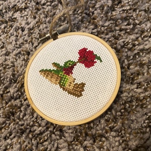 Tapestry Barn - Hummingbirds - Flight of Fancy, zoom 5 (Cross stitch chart)