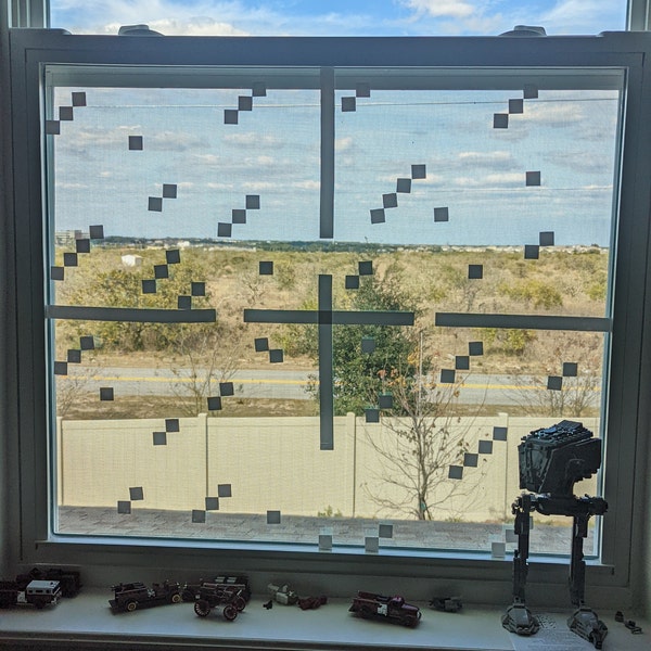 Pixelized Window Decals | Minecraft Style | Video Game | Vinyl Stickers ...