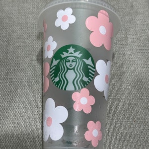 Venti 24oz Retro Flower Design Starbucks Reusable Cup –  ChambrayandSandCustomGifts
